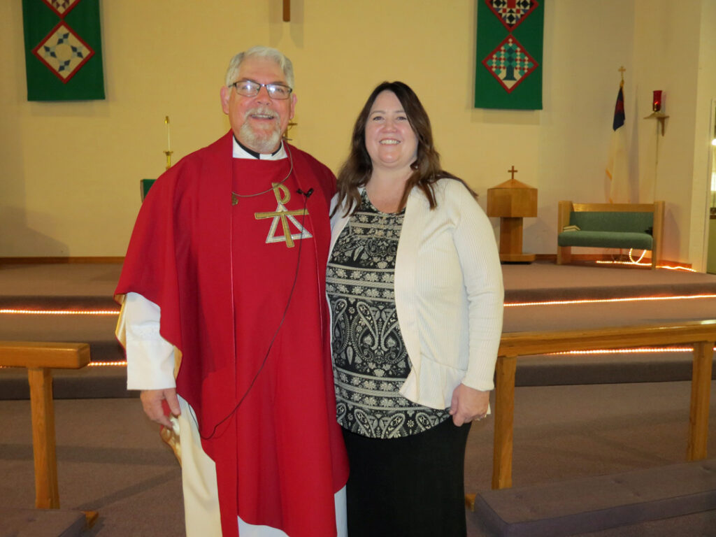 Pastor Gary And Lori In Robe Scale